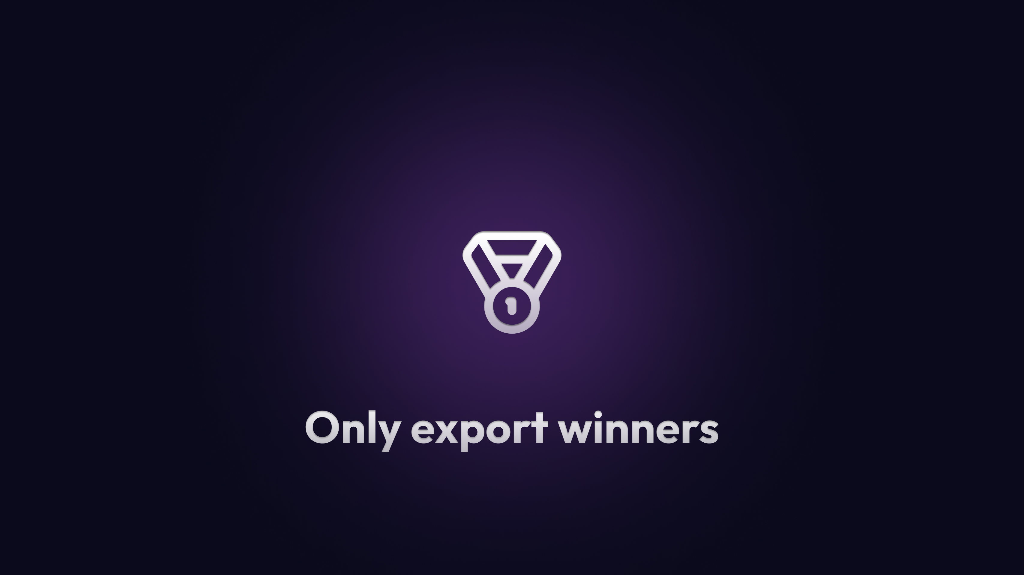 Cover Image for Only export winners